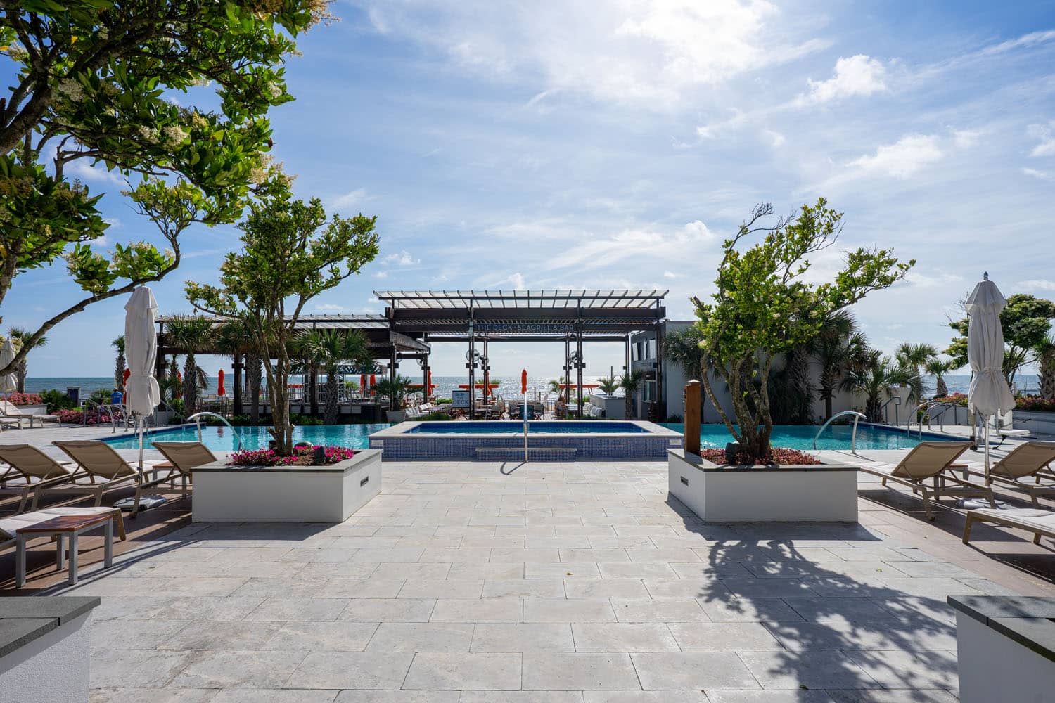 The exterior entrance into the Cavalier Beach Club