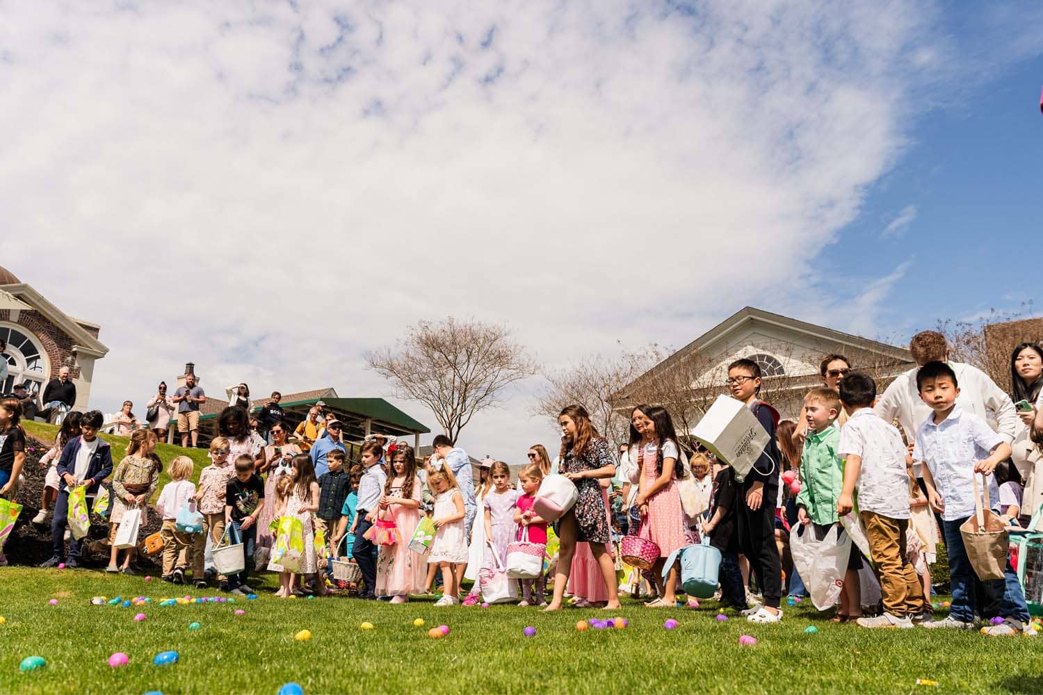 An Easter Egg hunt on The Historic Cavalier Hotel Great Lawn
