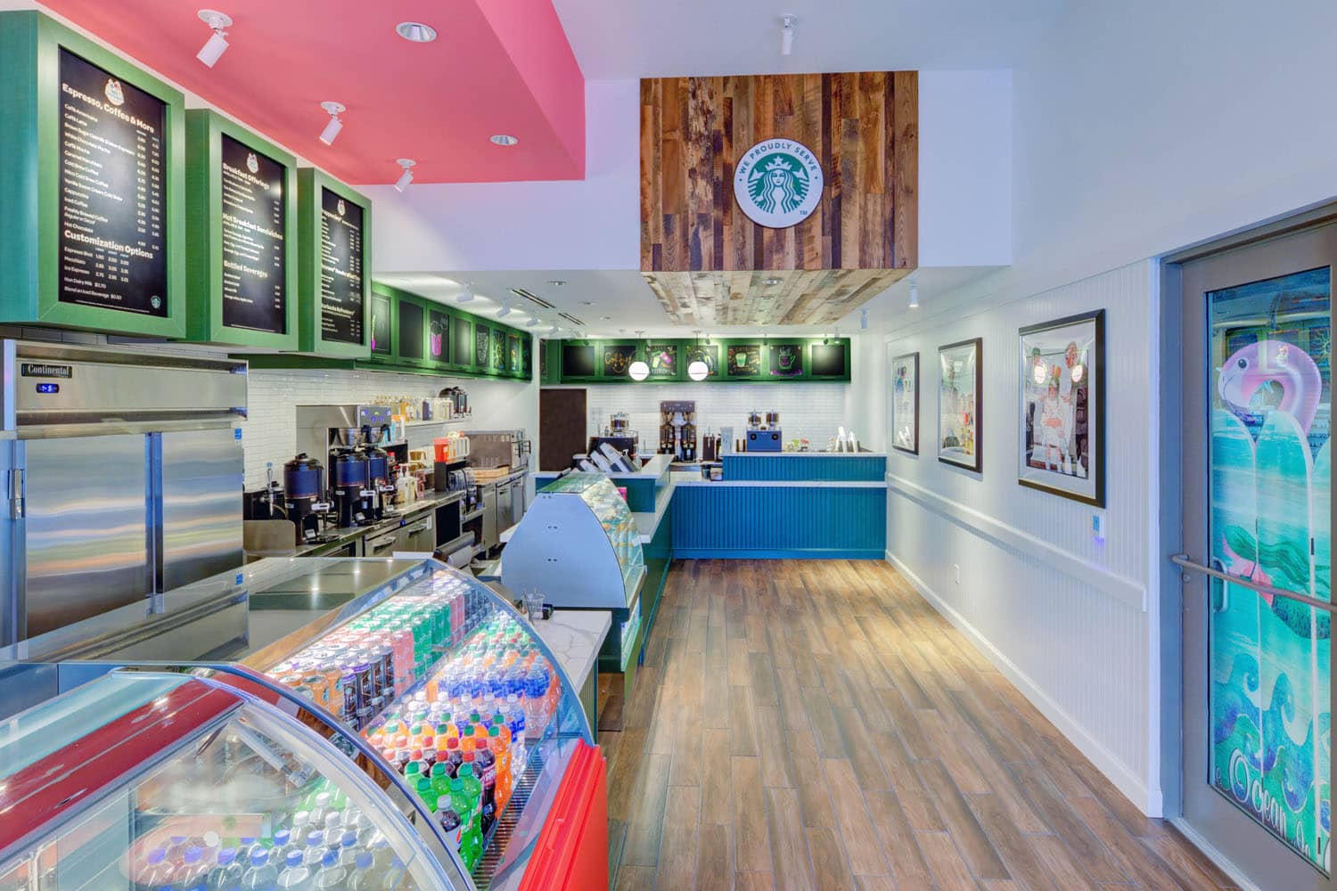 The interior of We Scream Ice Cream and Coffee Shop