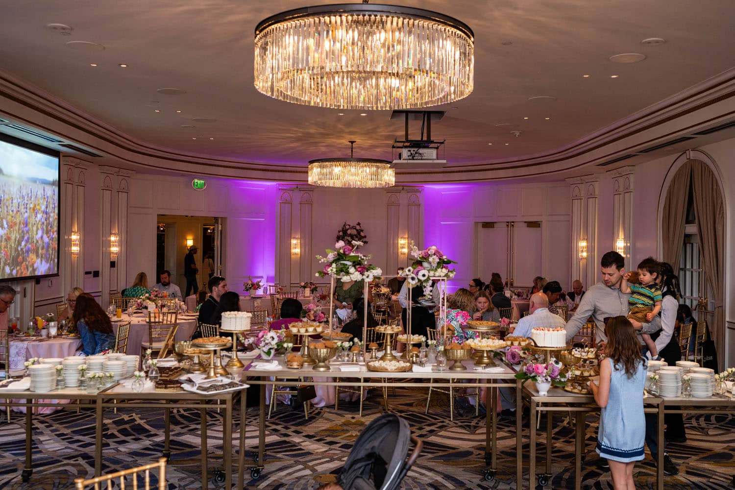The Mother's Day buffet spread inside the Cavalier Crystal Ballroom