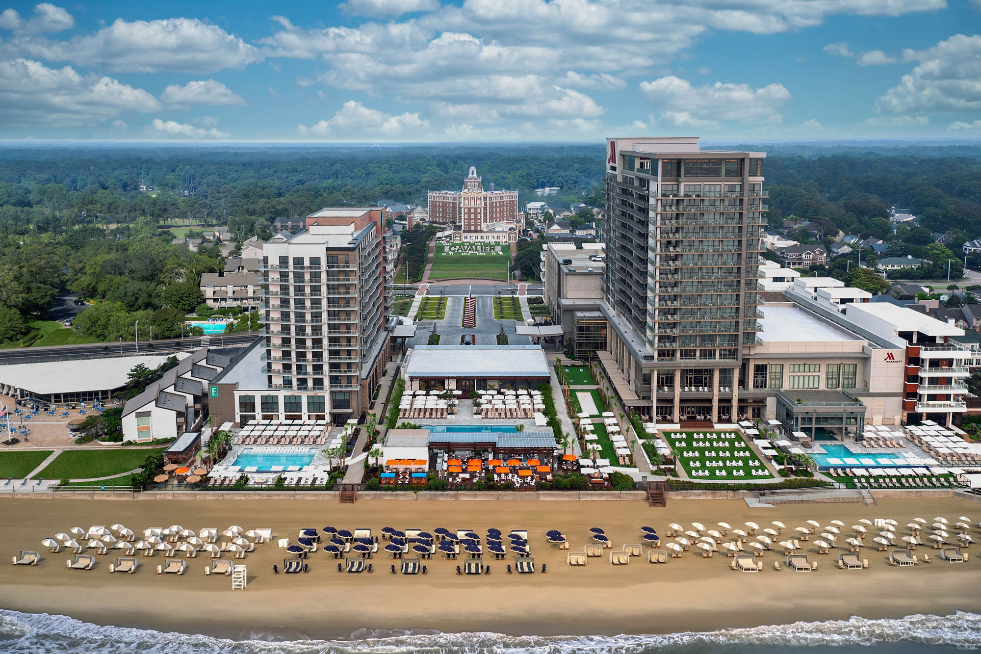 Panorama of all the Cavalier Resort properties