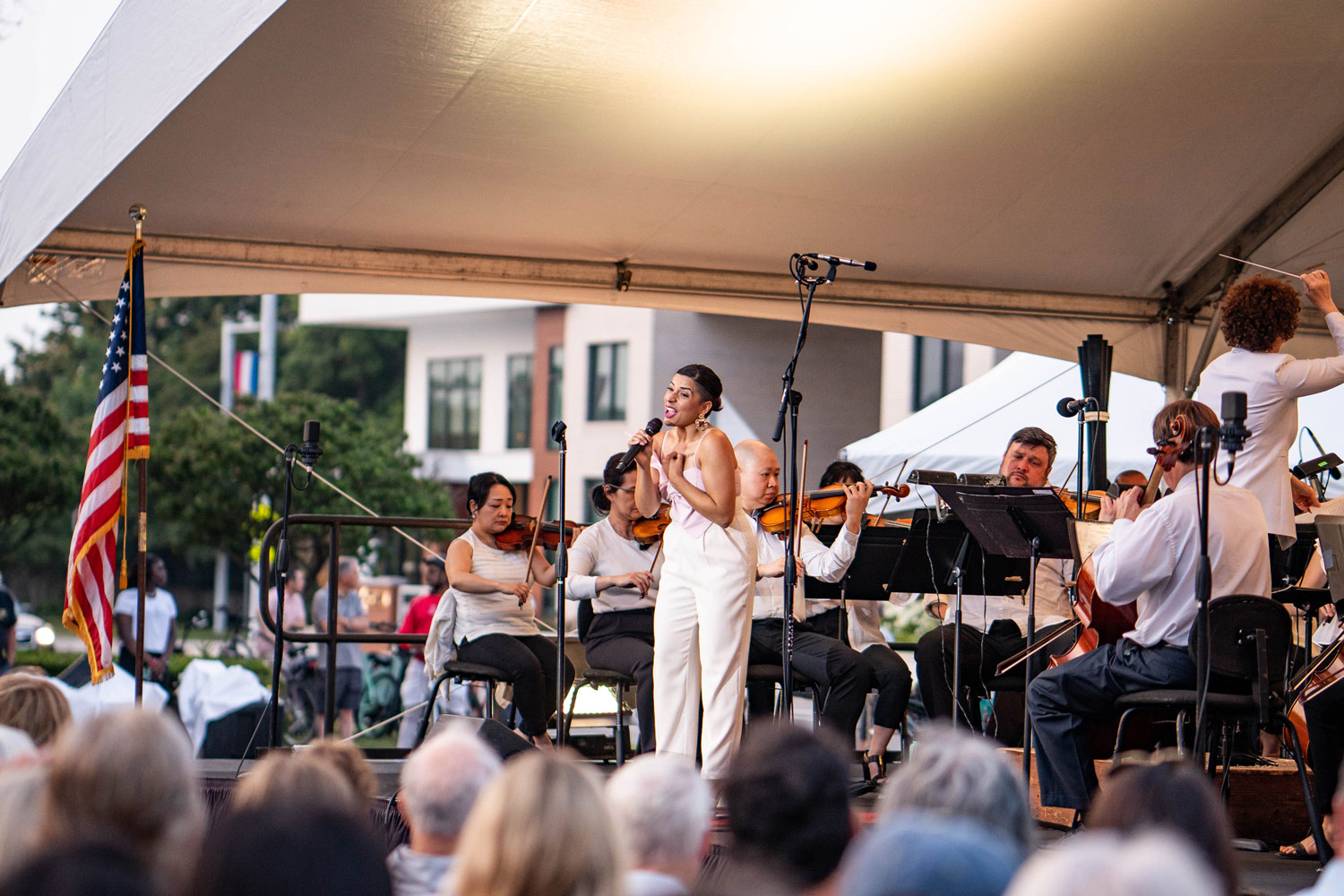 A rousing performance during the Symphony on the Lawn event held at The Historic Cavalier Hotel