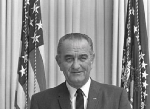 Former U.S. President Lyndon B. Johnson
